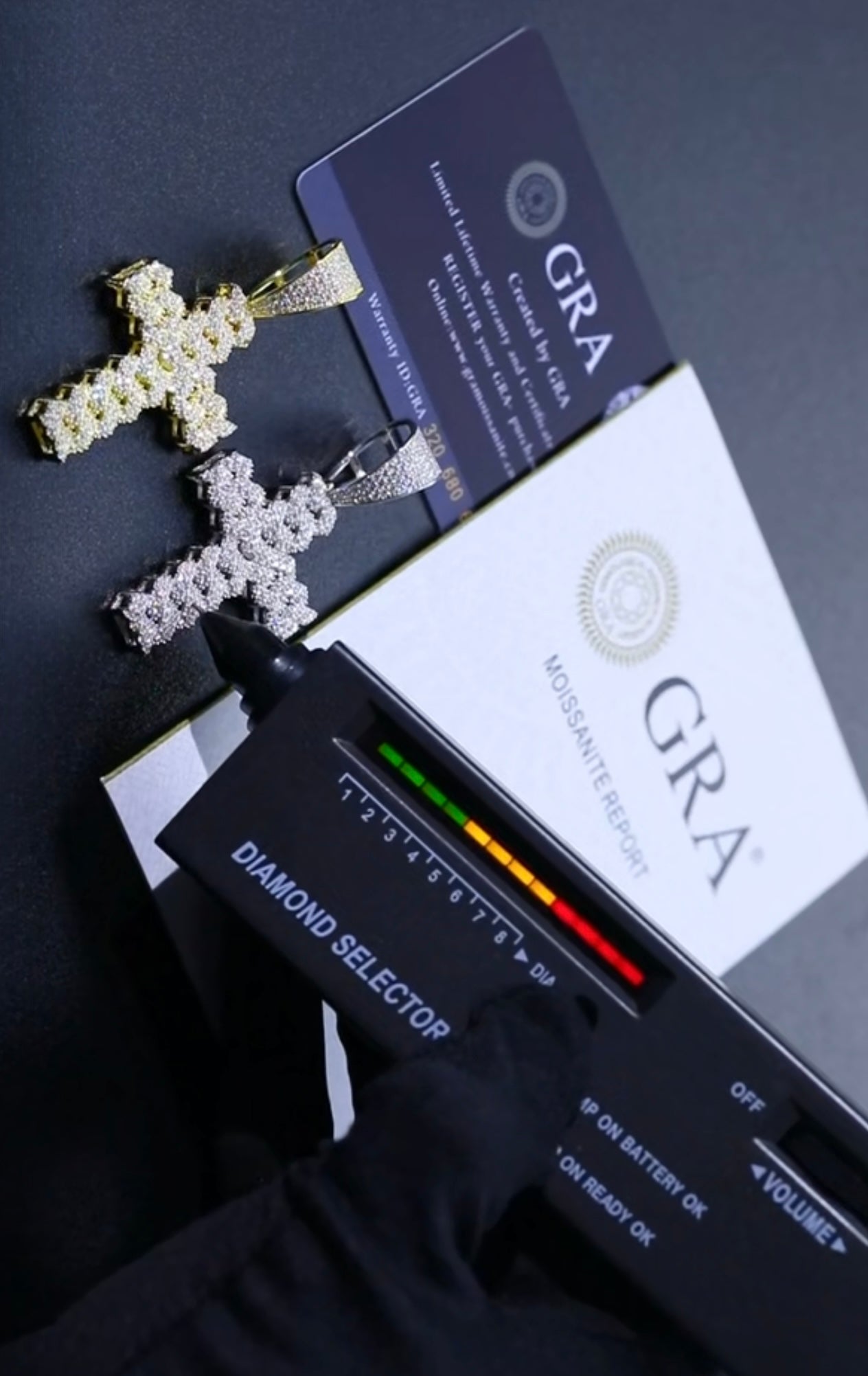 Iced Out Cuban Crucifix Pendant By Diamond District Cartel