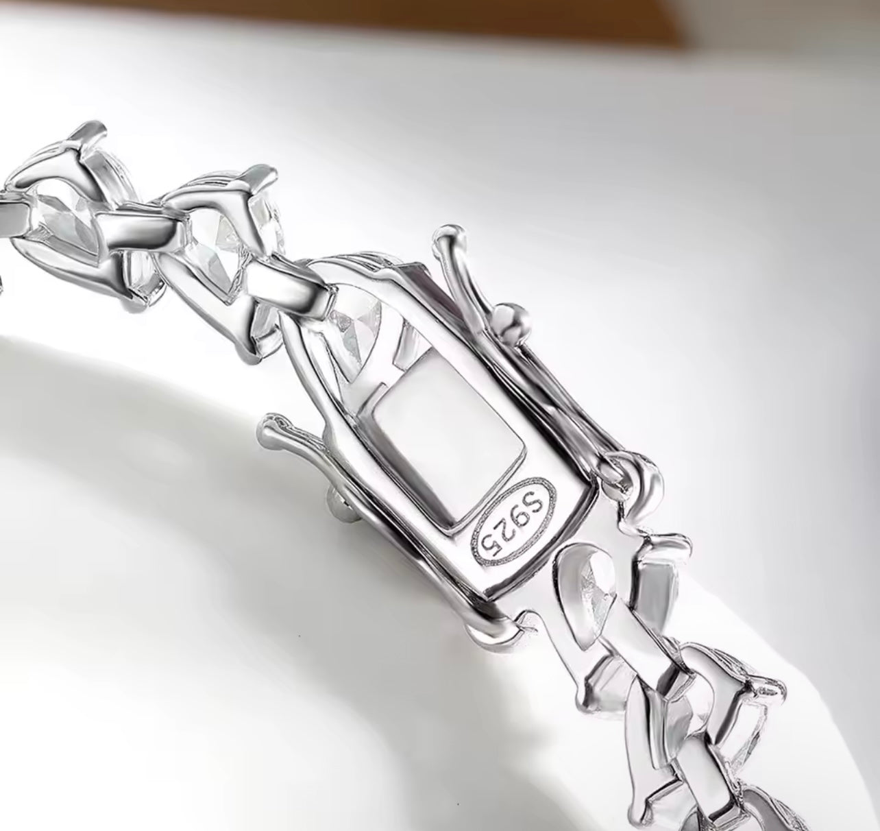 Iced Out Angled Pear Diamond Bracelet By Diamond District Cartel