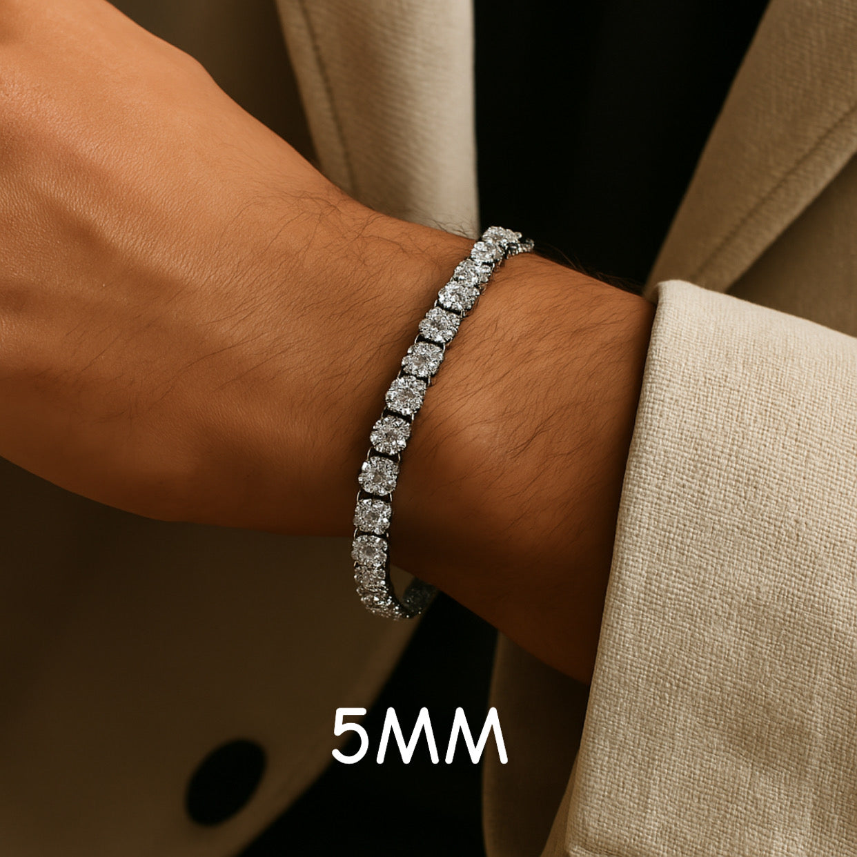 Iced Out Tennis Bracelet By Diamond District Cartel