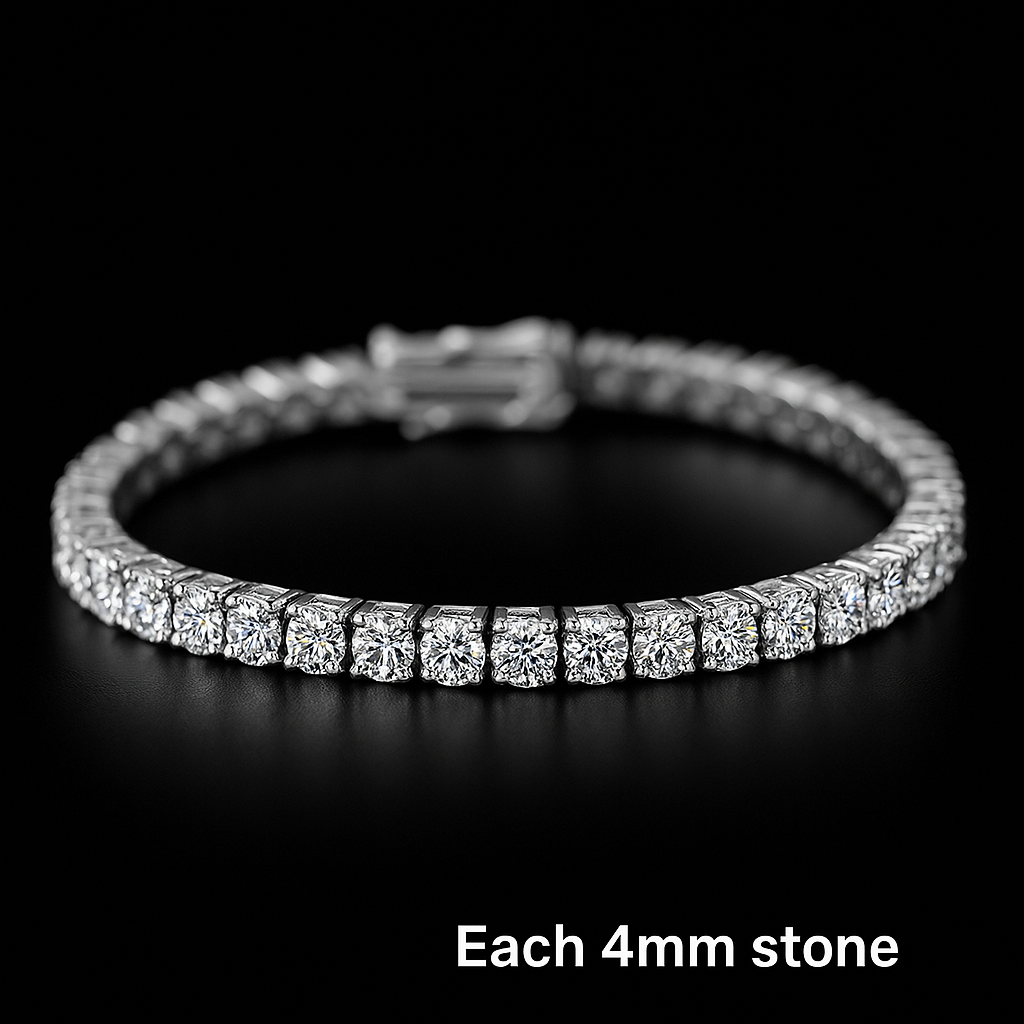 Iced Out Tennis Bracelet By Diamond District Cartel