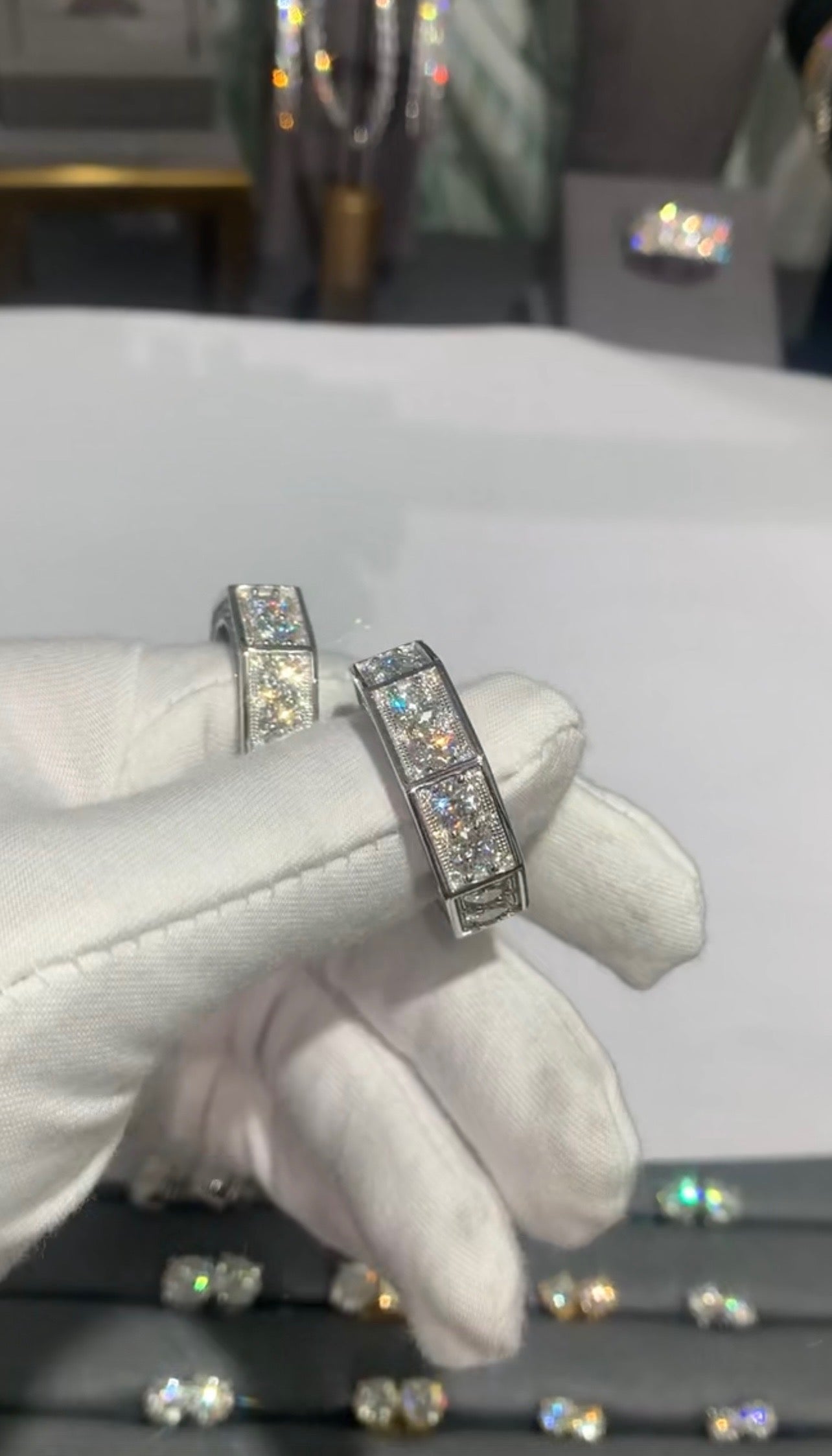 Gentlemen's Iced Out Screw Ring By Diamond District Cartel