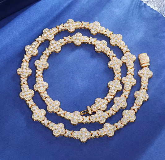 Iced Out Star And Stone Tennis Bracelet By Diamond District Cartel