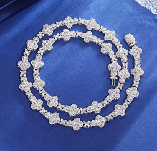 Iced Out Star And Stone Tennis Bracelet By Diamond District Cartel