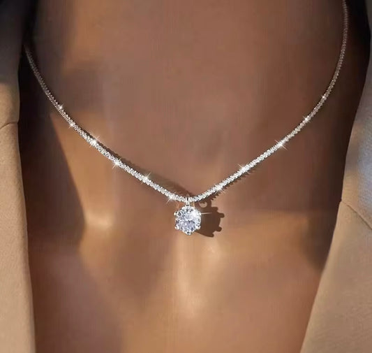 Iced Out Diamond Pendant Necklace By Diamond District Cartel
