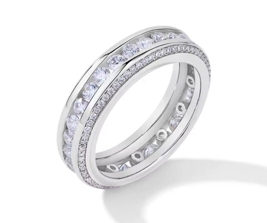 Iced Out Diamond Band By Diamond District Cartel