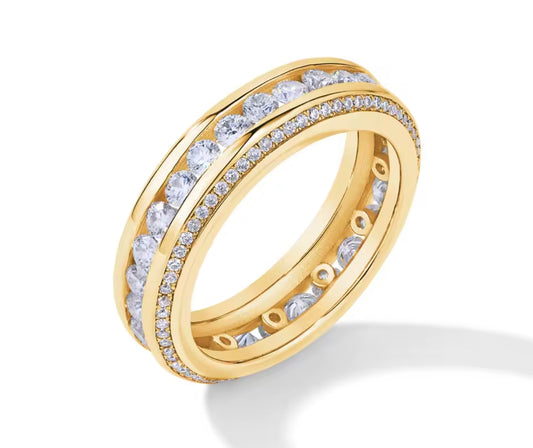 Iced Out Diamond Band By Diamond District Cartel