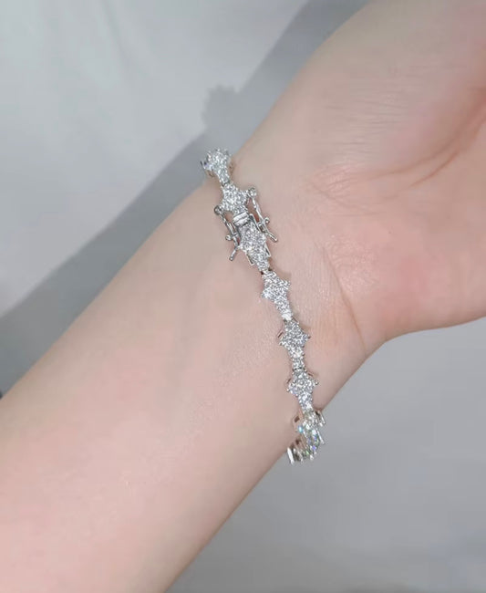Iced Out Spiked Link Bracelet By Diamond District Cartel